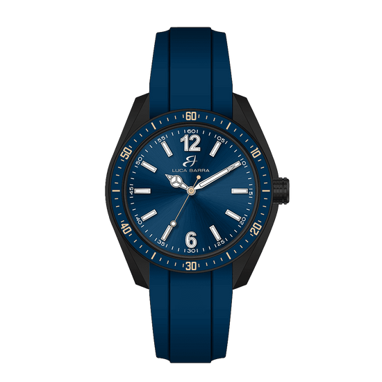 RELOJ DE SILICONA AZUL PARA HOMBRE