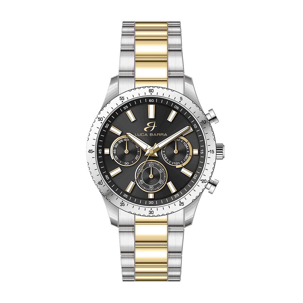 RELOJ DE ACERO PARA HOMBRE ESFERA NEGRA
