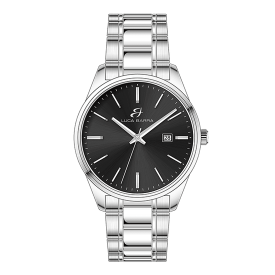 RELOJ DE ACERO PARA HOMBRE ESFERA NEGRA