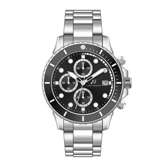 RELOJ DE ACERO PARA HOMBRE ESFERA NEGRA