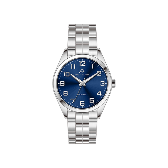 RELOJ DE ACERO PARA HOMBRE ESFERA AZUL