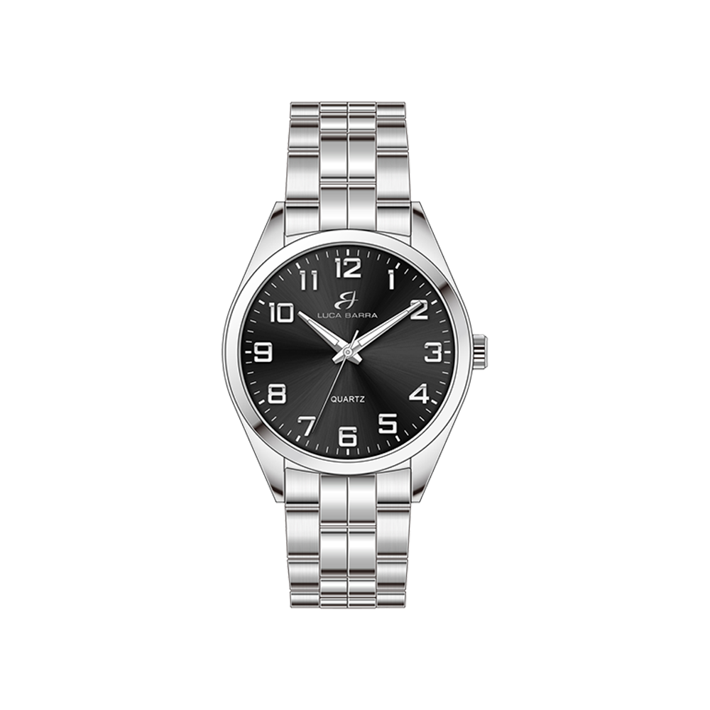 RELOJ DE ACERO PARA HOMBRE ESFERA NEGRA