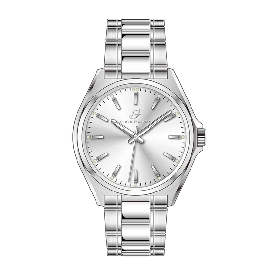 OROLOGIO UOMO IN ACCIAIO CON QUADRANTE BIANCO