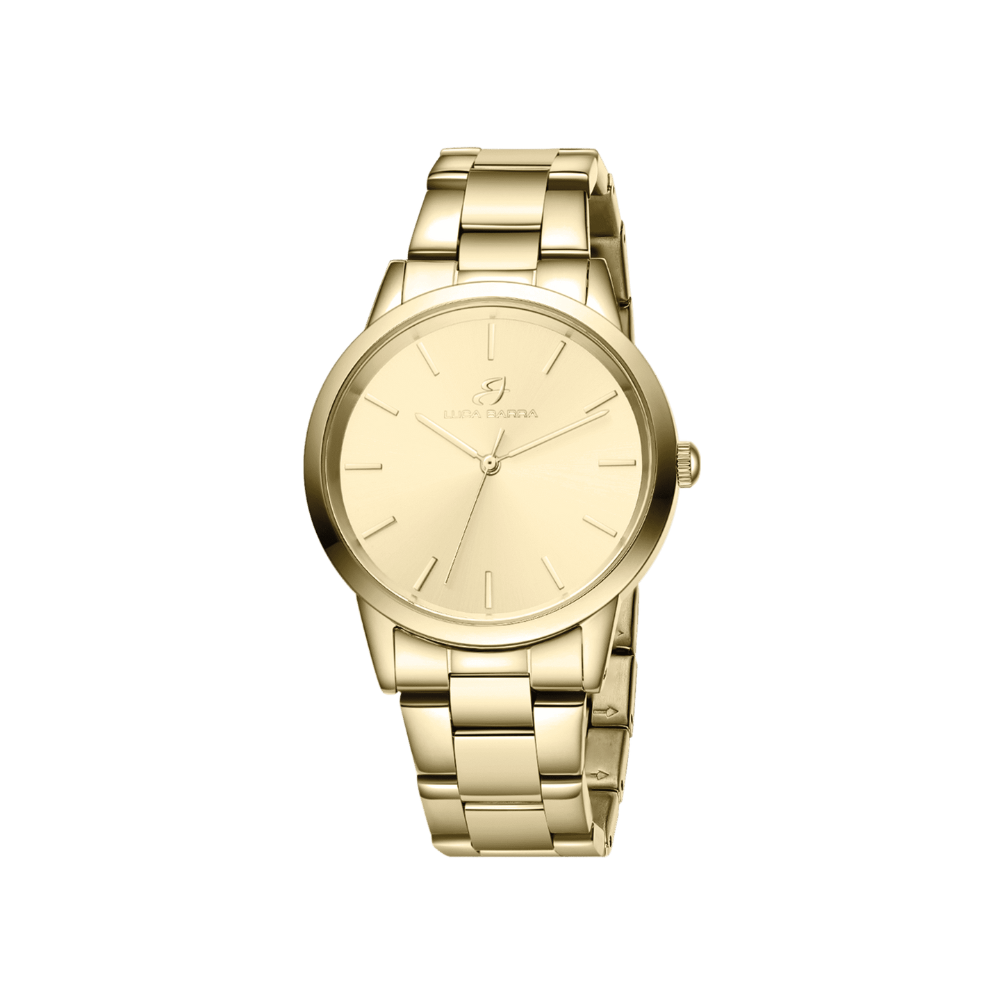 RELOJ DE CABALLERO CON CAJA DE ACERO CHAPADO EN ORO ESFERA CHAPADA EN ORO