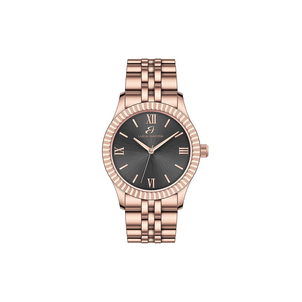 RELOJ DE SEÑORA CON CAJA DE ACERO ESFERA ROSA