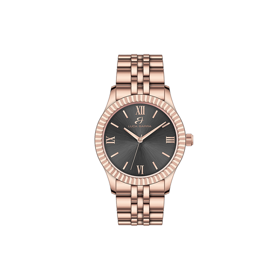 RELOJ DE SEÑORA CON CAJA DE ACERO ESFERA ROSA