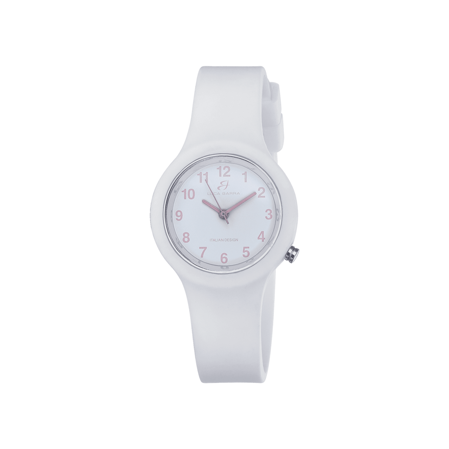 RELOJ DE MUJER EN SILICONA BLANCA Esfera blanca Luca Barra