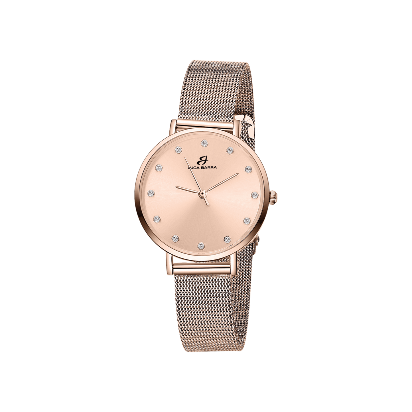 RELOJ DE MUJER CON CAJA DE ACERO ROSA