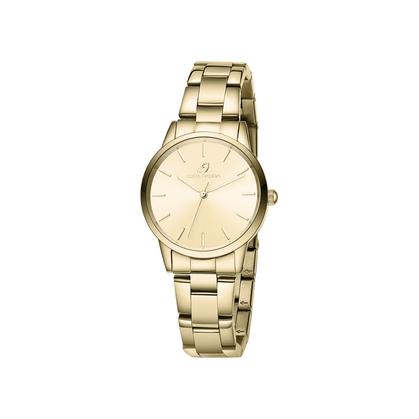 RELOJ DE ACERO PARA MUJER CON CAJA DE ACERO CHAPADO EN ORO