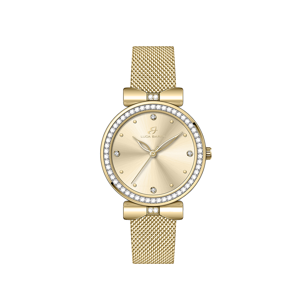 RELOJ DE SEÑORA CON CAJA DE ACERO IP ORO ESFERA IP ORO