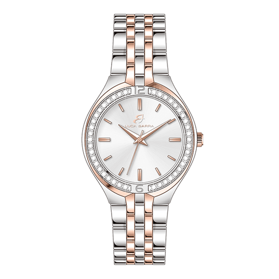 RELOJ DE SEÑORA EN ACERO Y ORO ROSA IP