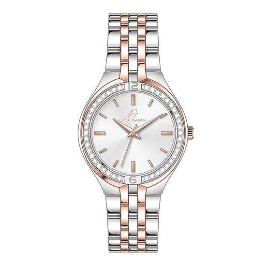 RELOJ DE SEÑORA EN ACERO Y ORO ROSA IP