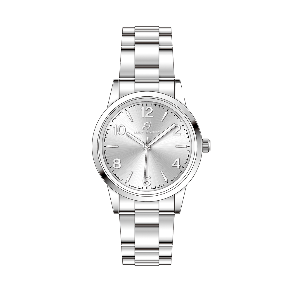 OROLOGIO DONNA IN ACCIAIO CON QUADRANTE BIANCO