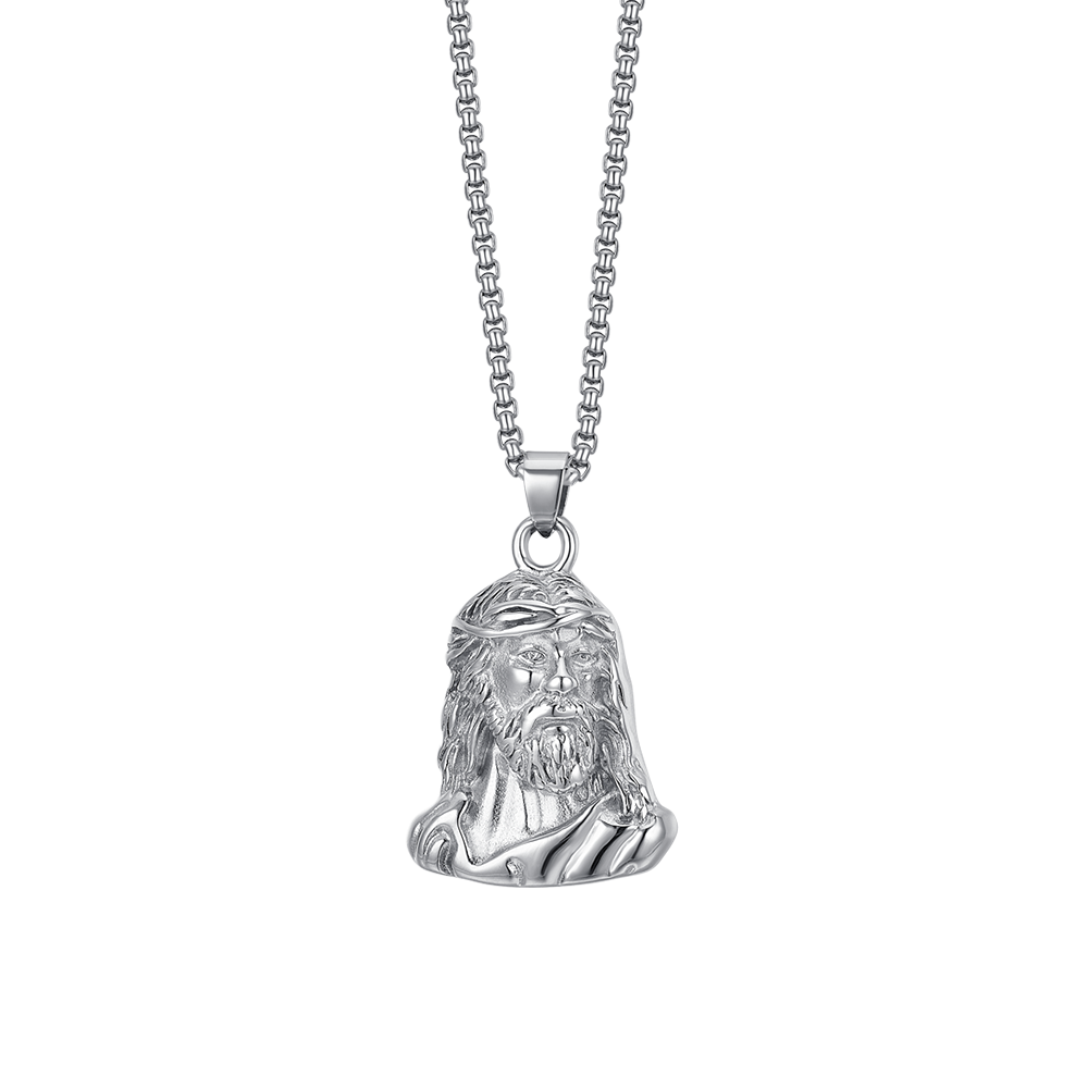 COLLAR DE ACERO PARA HOMBRE HOLY FACE
