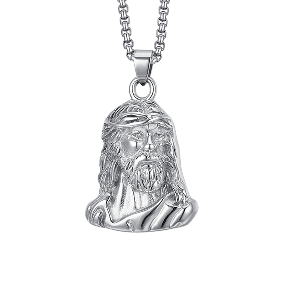 COLLAR DE ACERO PARA HOMBRE HOLY FACE