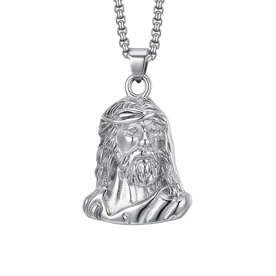 COLLAR DE ACERO PARA HOMBRE HOLY FACE