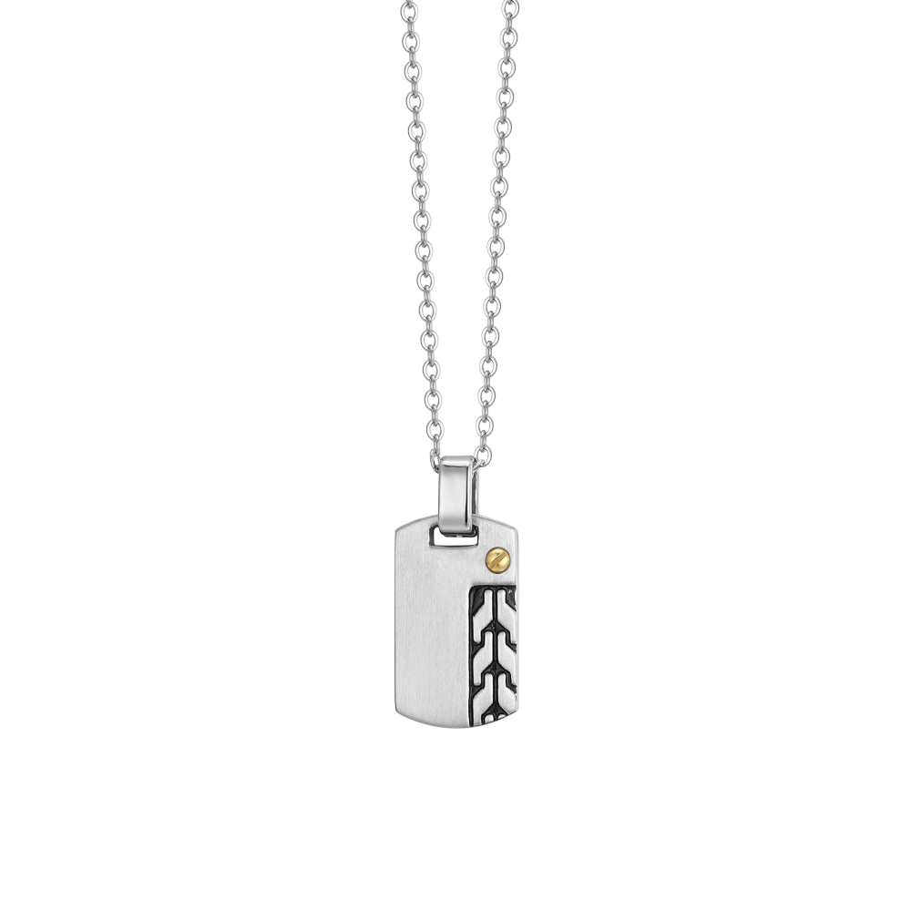 COLLAR DE ACERO PARA HOMBRES CON ELEMENTO
