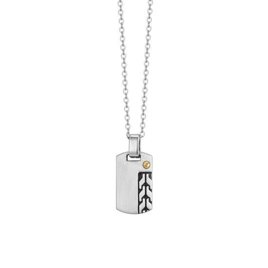COLLAR DE ACERO PARA HOMBRES CON ELEMENTO