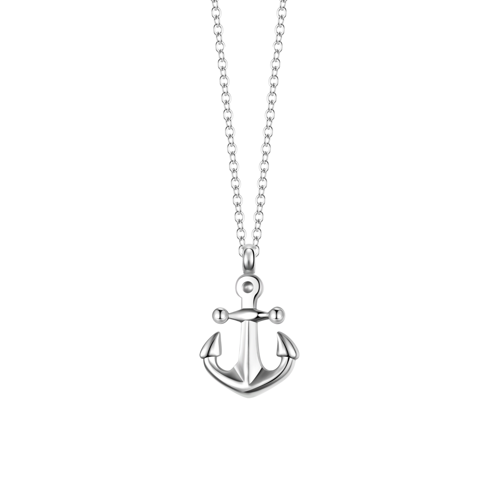 COLLAR DE ACERO PARA HOMBRE CON ANCLA