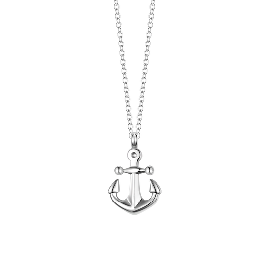 COLLAR DE ACERO PARA HOMBRE CON ANCLA