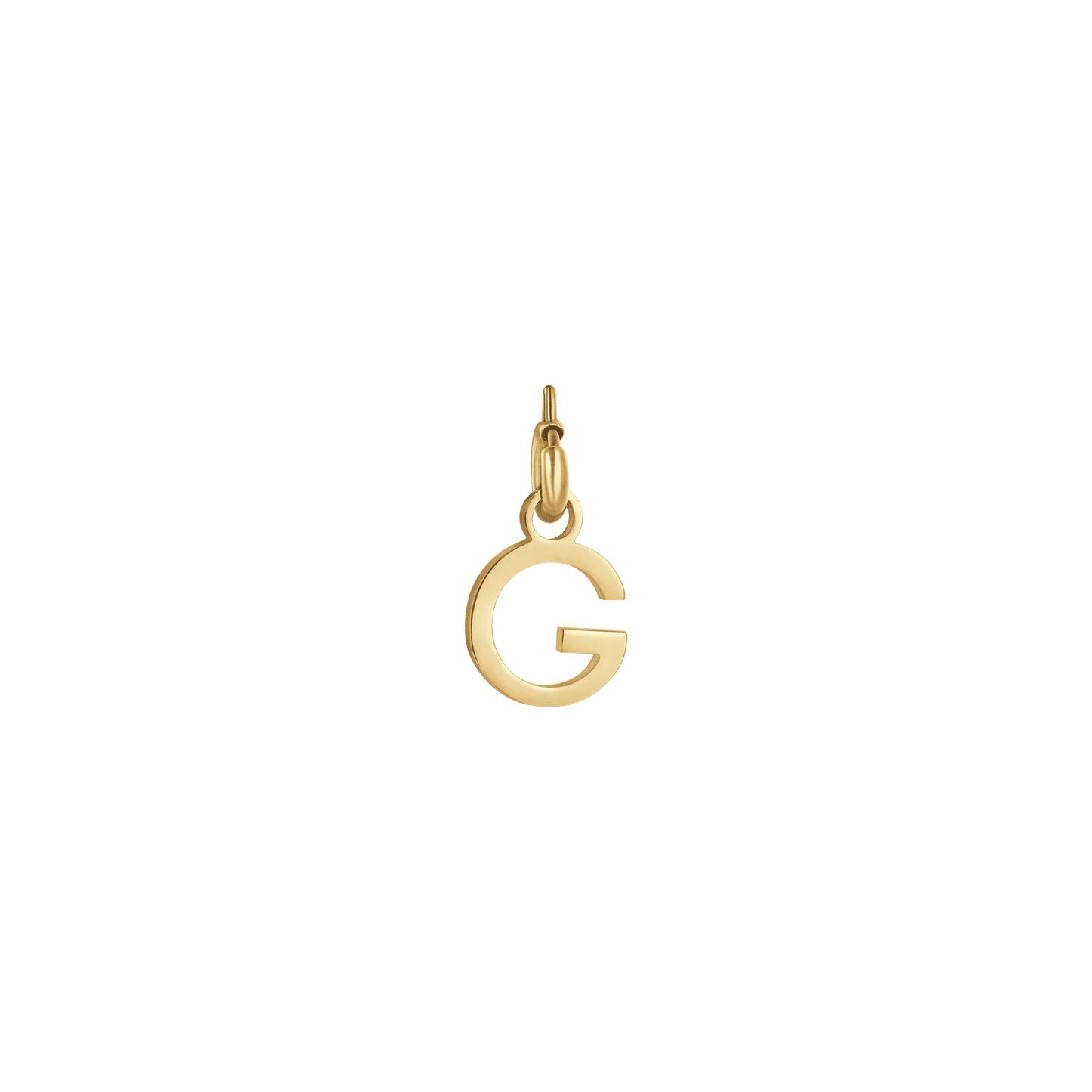 CHARM LETRA G EN ACERO DORADO