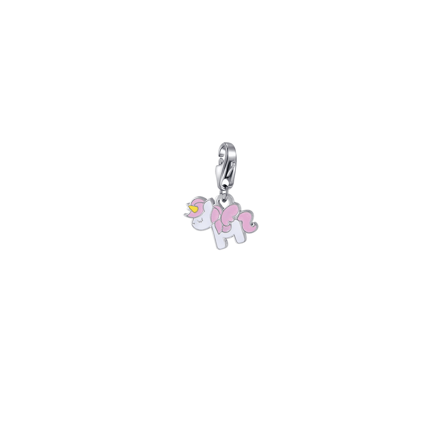 COLGANTE DE UNICORNIO DE ACERO CON ESMALTE