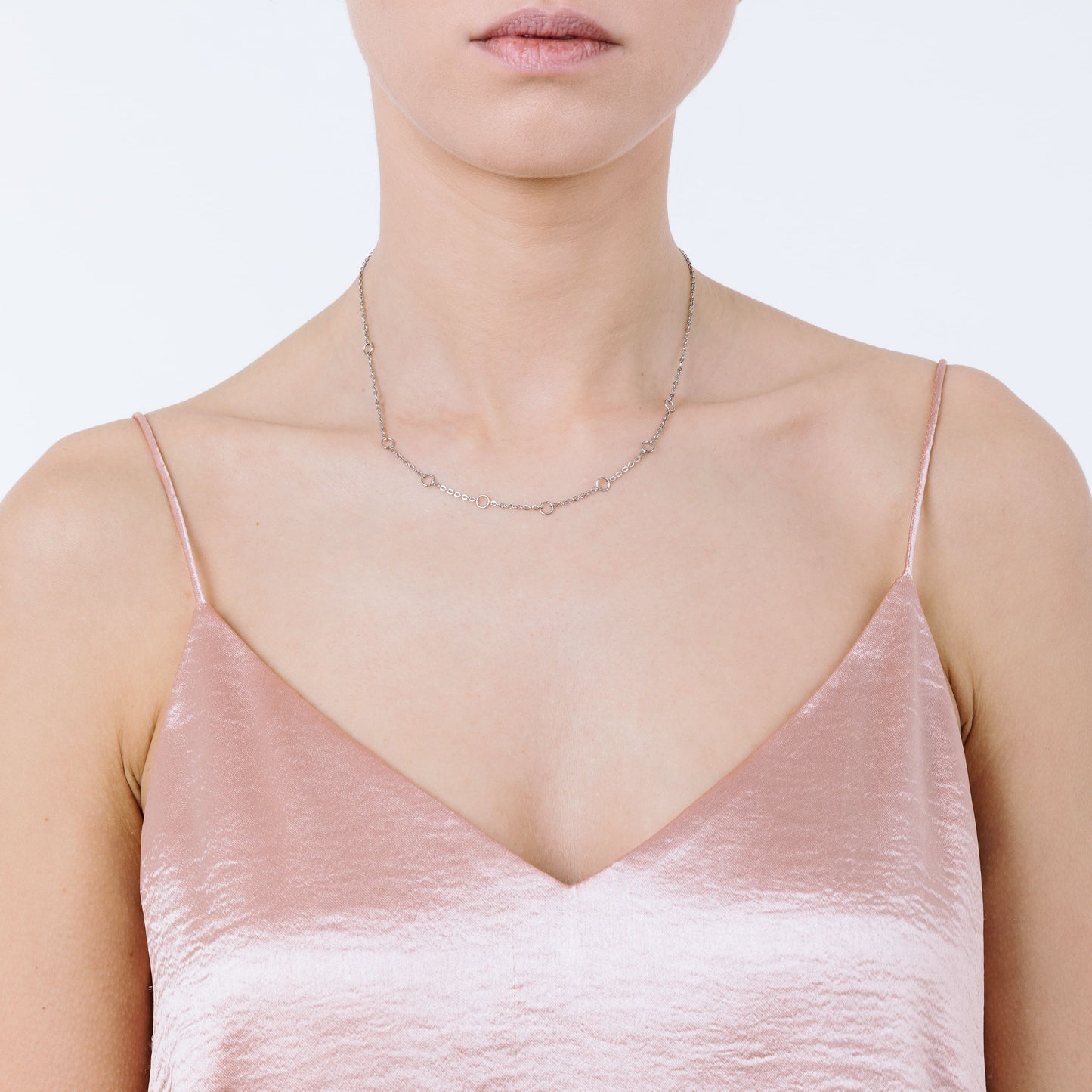 COLLAR DE ACERO PARA MUJER CON CIERRE
