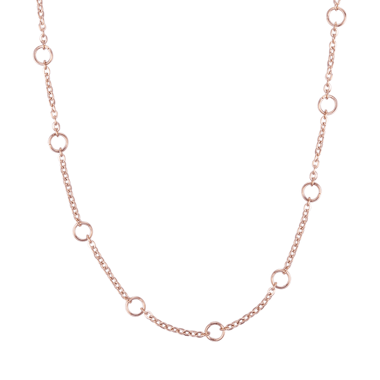 COLLAR DE ACERO ROSA PARA MUJER Luca Barra