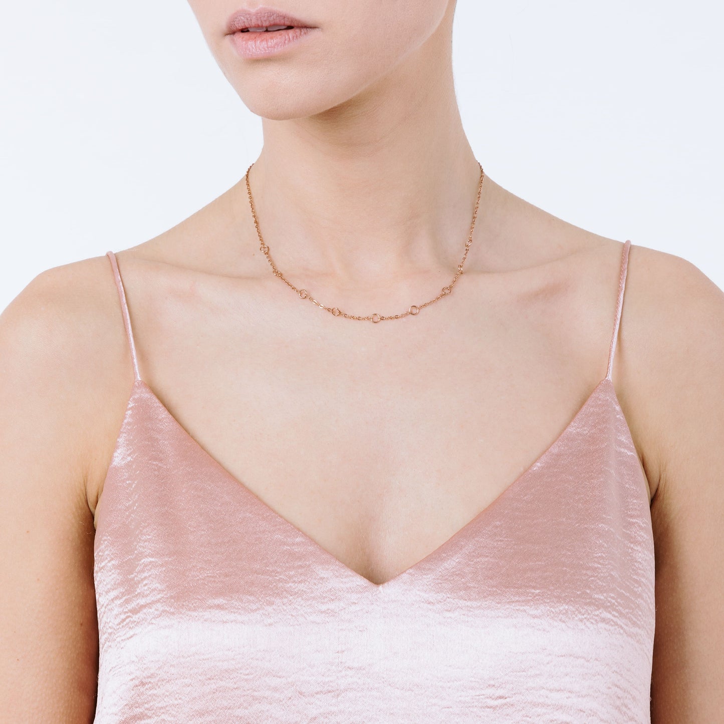 COLLAR DE ACERO IP ROSE