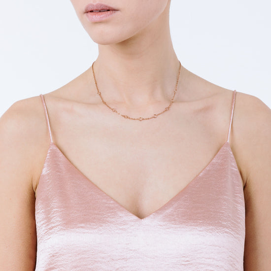 COLLAR DE ACERO IP ROSE