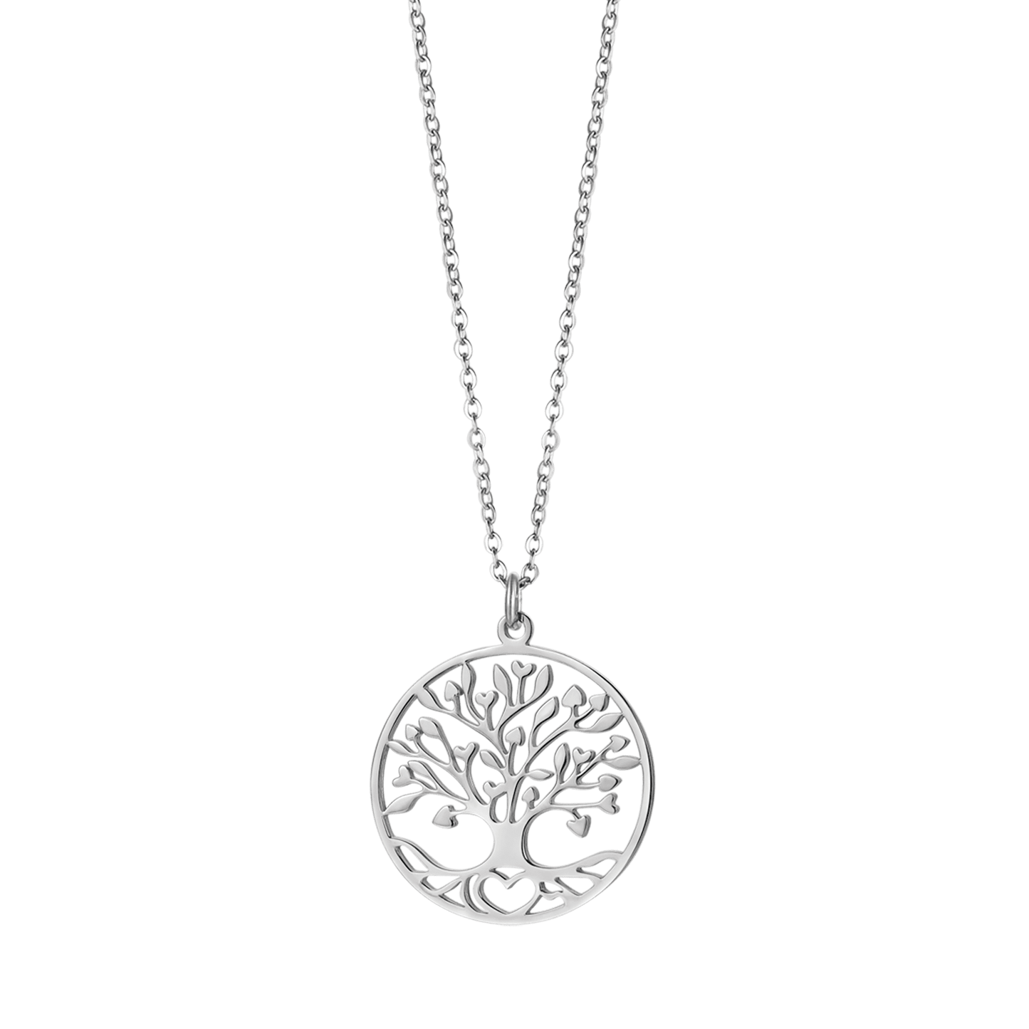 COLLAR DE ACERO PARA MUJER CON ÁRBOL DE LA VIDA Luca Barra