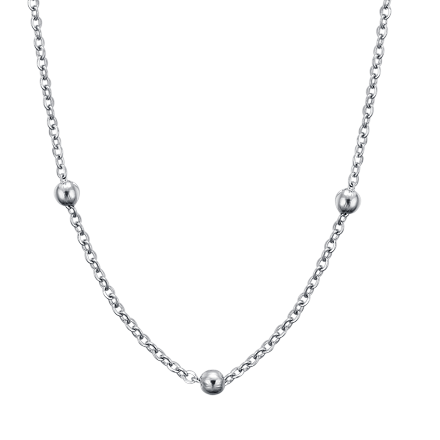 COLLAR LARGO DE ACERO PARA COLGANTES DE MUJER