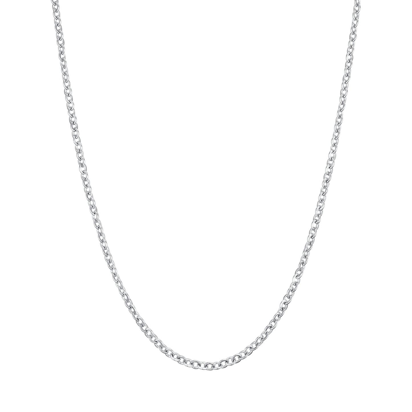 COLLAR LARGO DE ACERO PARA MUJER PARA CHARMS CON CIERRE