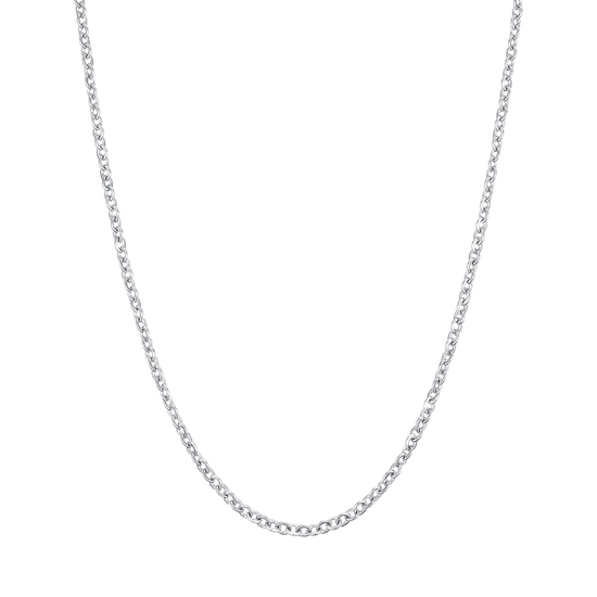 COLLAR LARGO DE ACERO PARA MUJER PARA CHARMS CON CIERRE