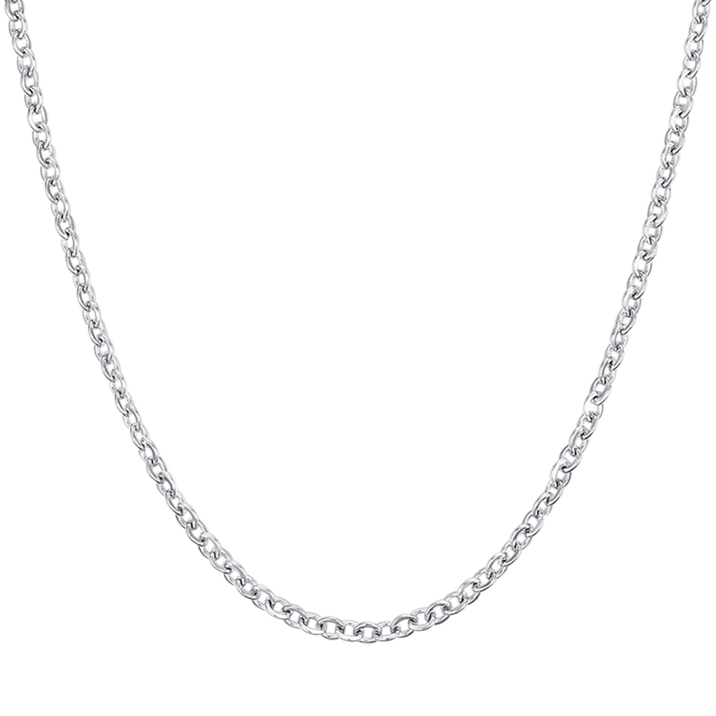 COLLAR LARGO DE ACERO PARA MUJER PARA CHARMS CON CIERRE