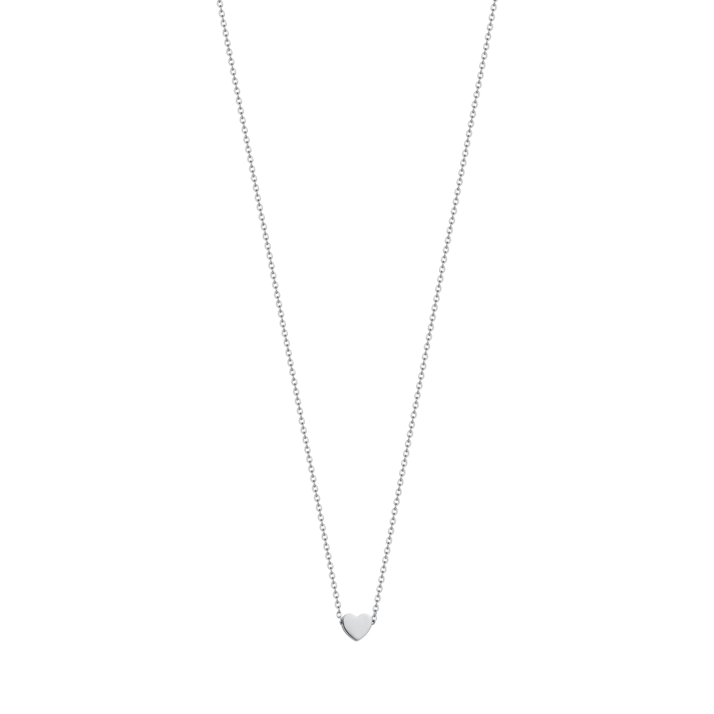 COLLAR DE ACERO CON CORAZÓN