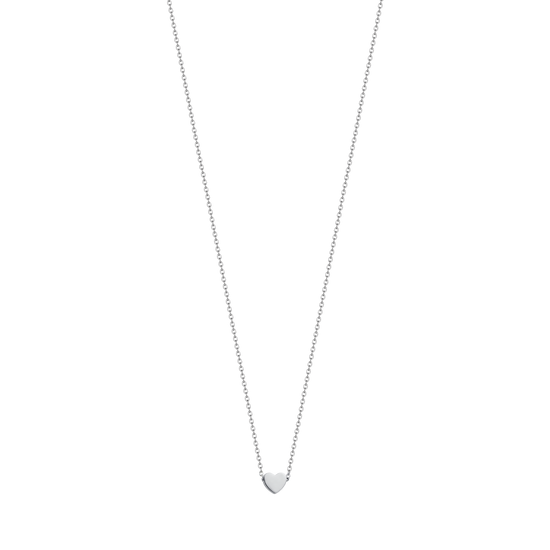 COLLAR DE ACERO CON CORAZÓN