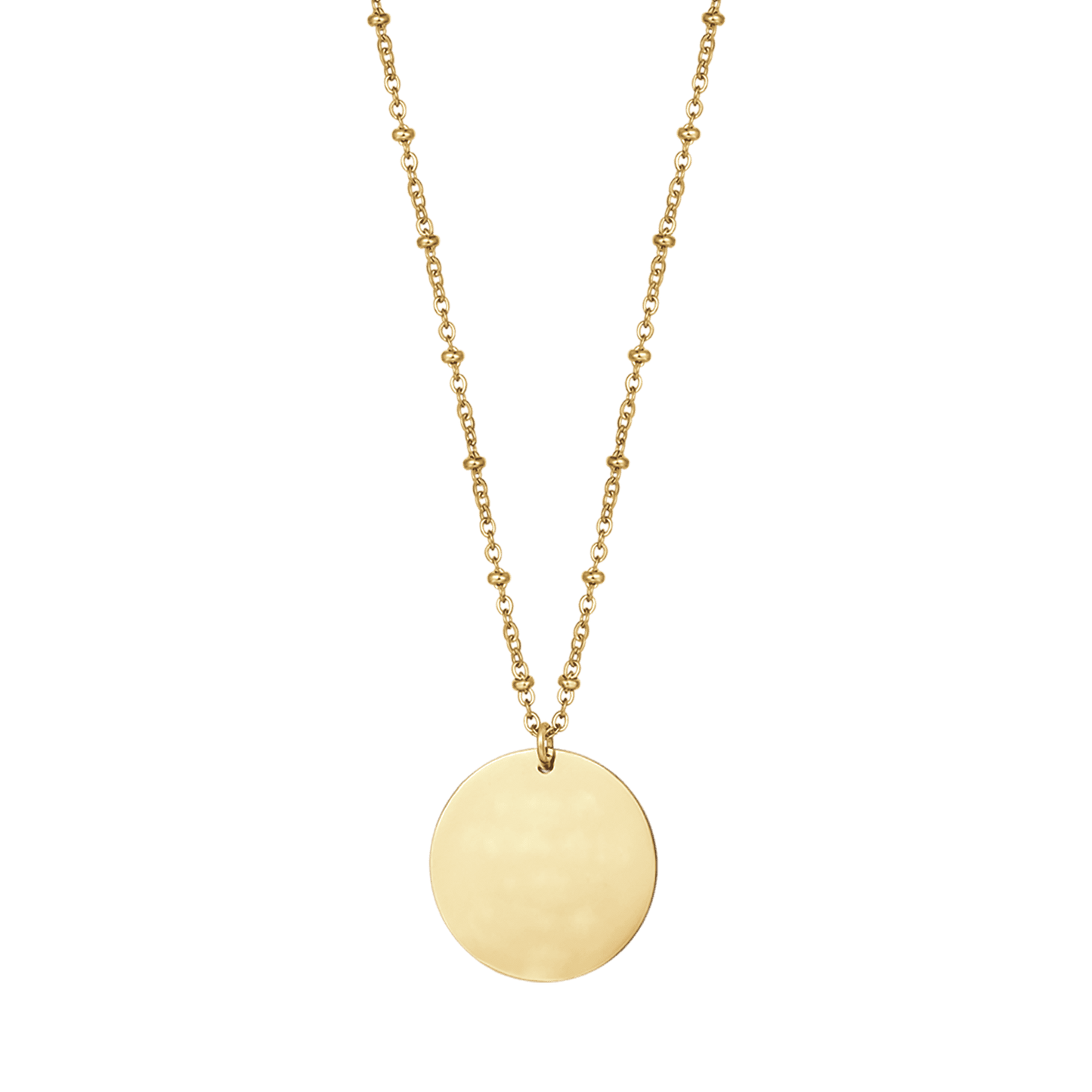 COLLAR DE ACERO DORADO PARA MUJER