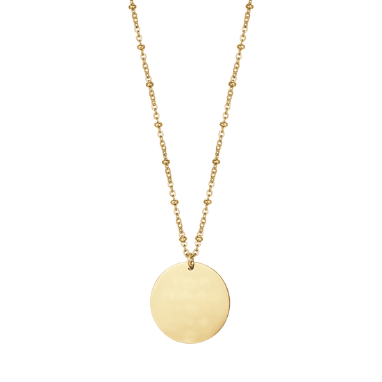 COLLAR DE ACERO DORADO PARA MUJER