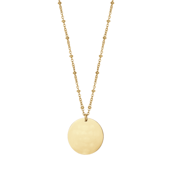 COLLAR DE ACERO DORADO PARA MUJER