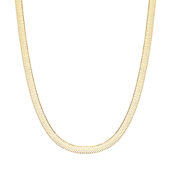 COLLAR DE ACERO IP ORO SERPIENTE