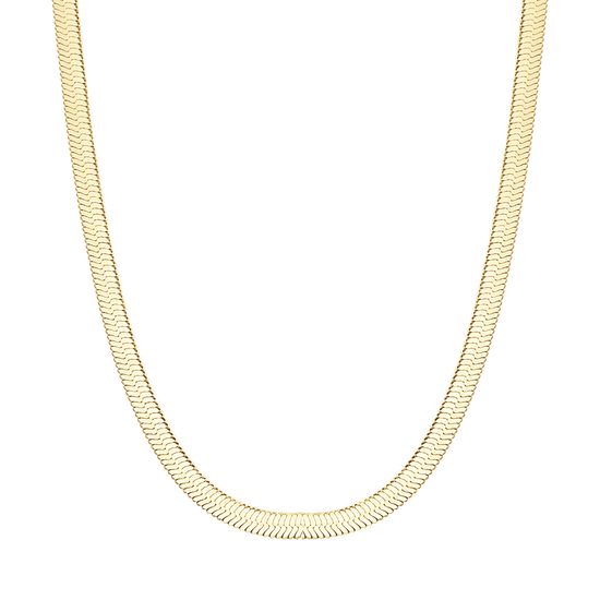 COLLAR DE ACERO IP ORO SERPIENTE