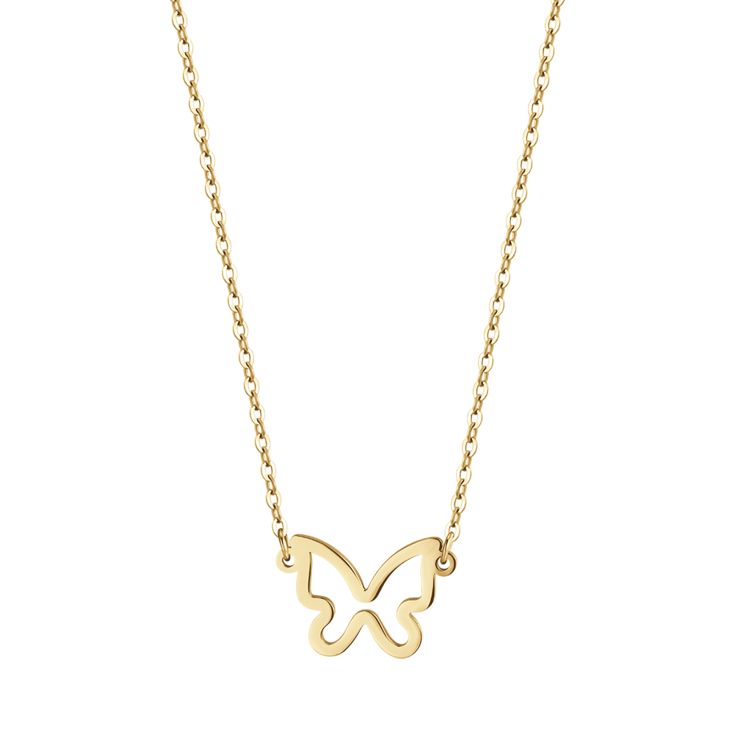 COLLAR DE ORO IP PARA MUJER CON MARIPOSA Luca Barra