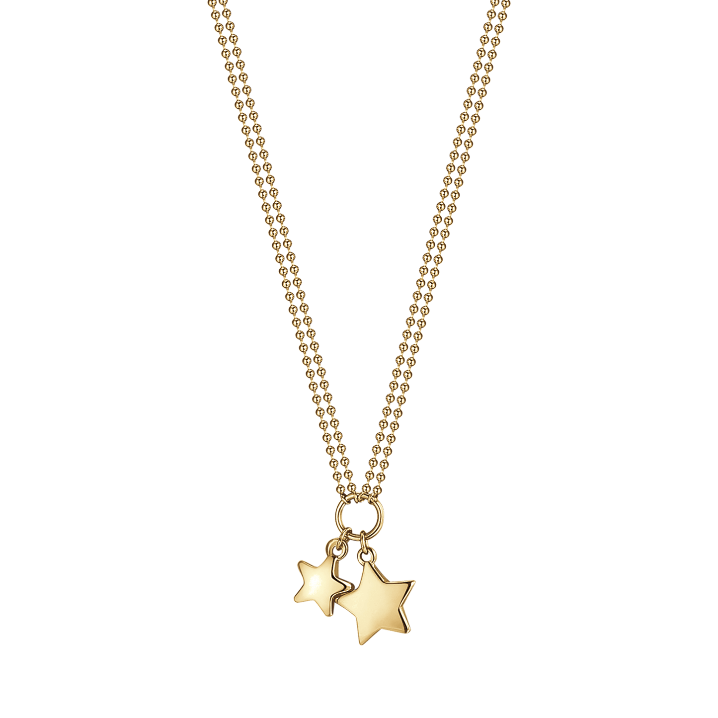 IP COLLAR DE ACERO DORADO PARA MUJER CON ESTRELLAS