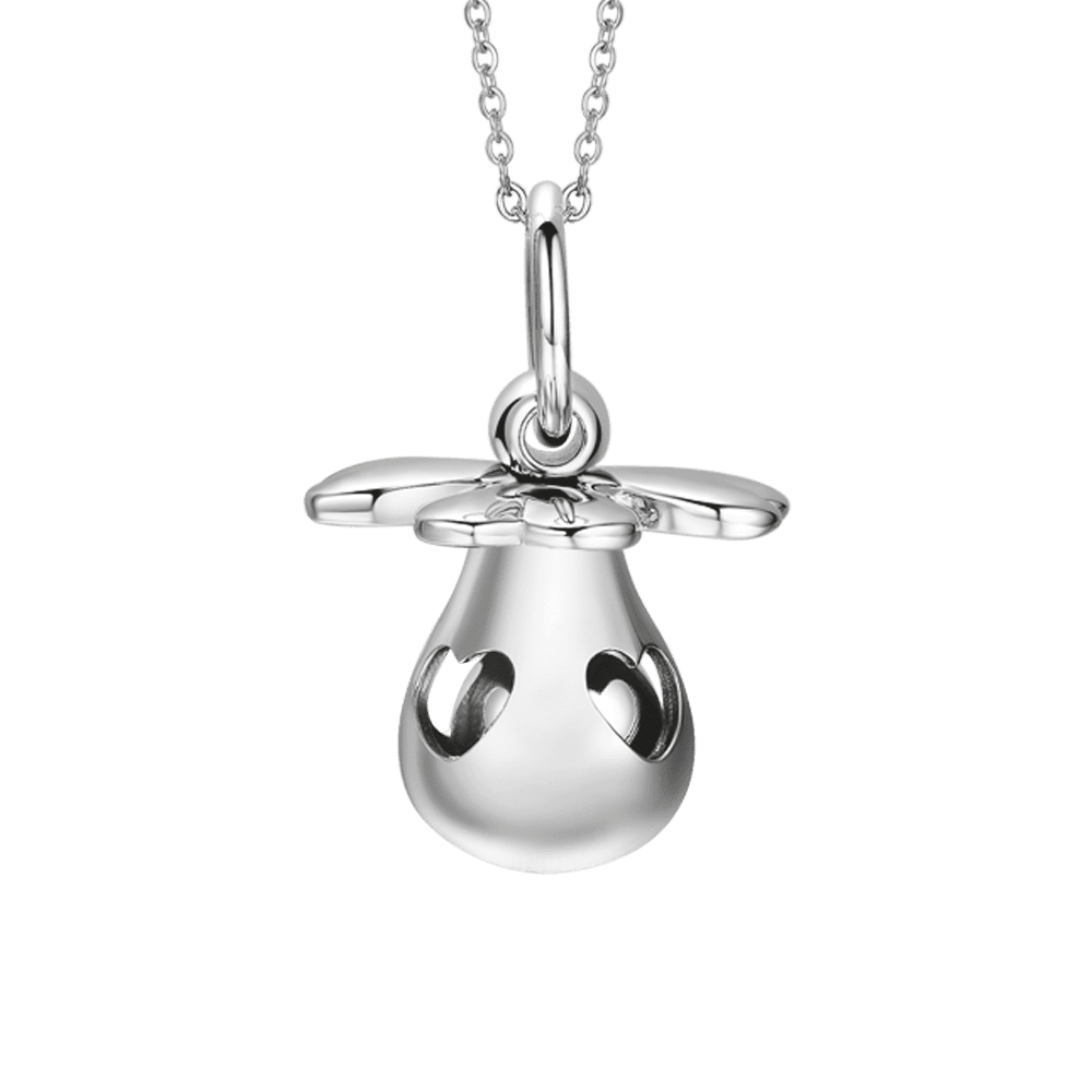 IP COLLAR DE ACERO DORADO CON FORMA DE ÁNGEL