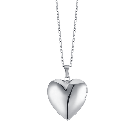 COLLAR DE ACERO PARA MUJER CON CORAZÓN Luca Barra