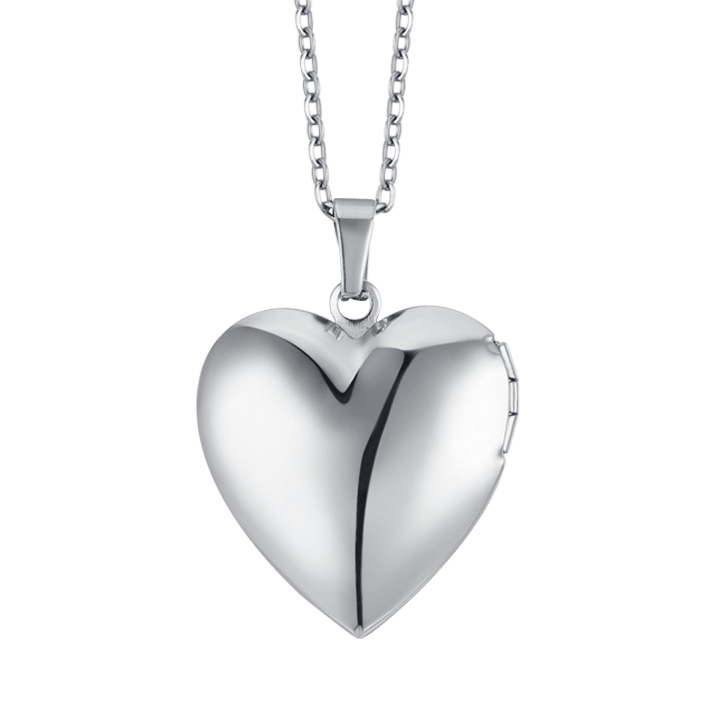 COLLAR DE ACERO PARA MUJER CON CORAZÓN