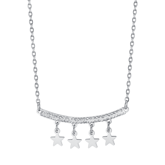 COLLAR DE ACERO PARA MUJER CON ESTRELLAS Luca Barra