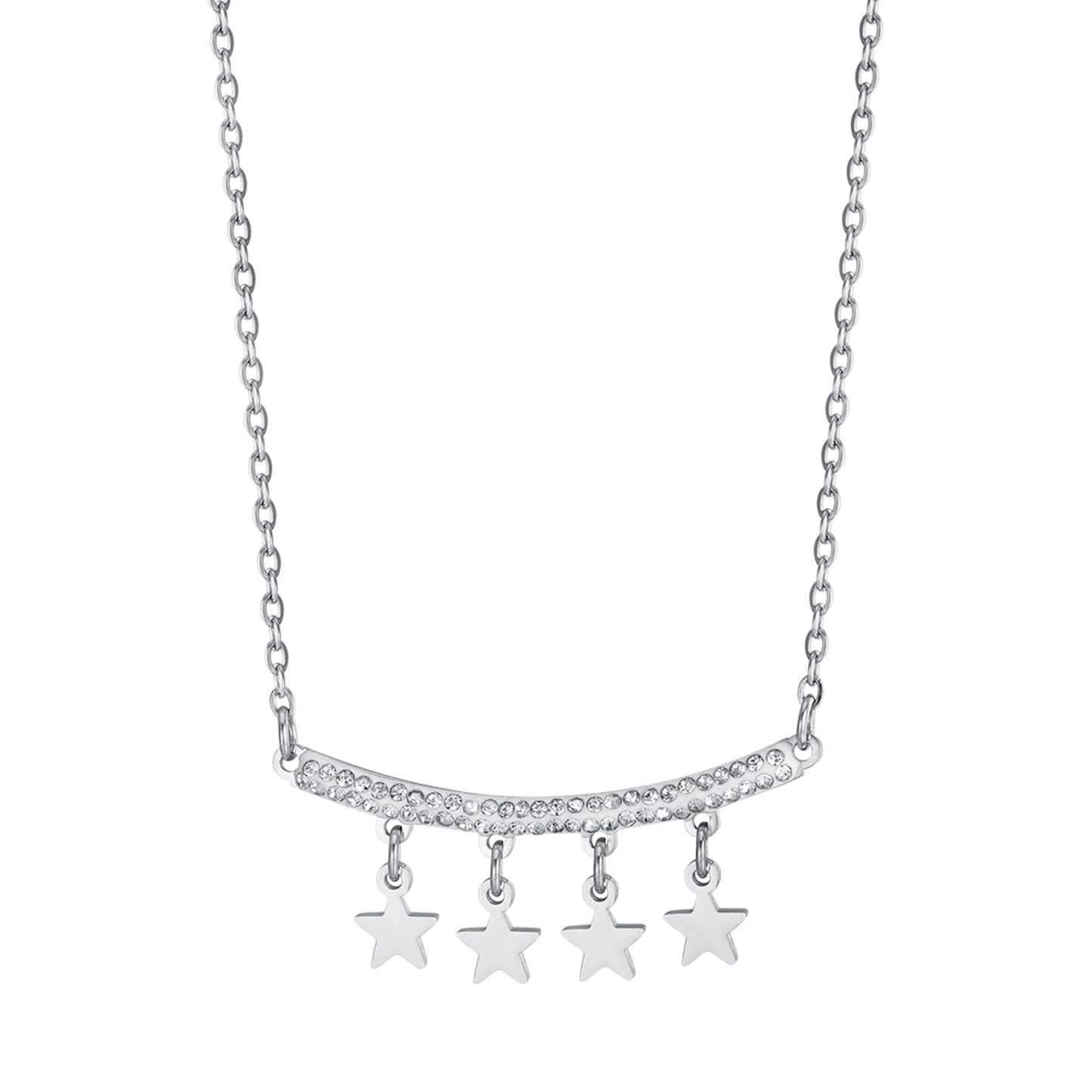 COLLAR DE ACERO PARA MUJER CON ESTRELLAS Luca Barra