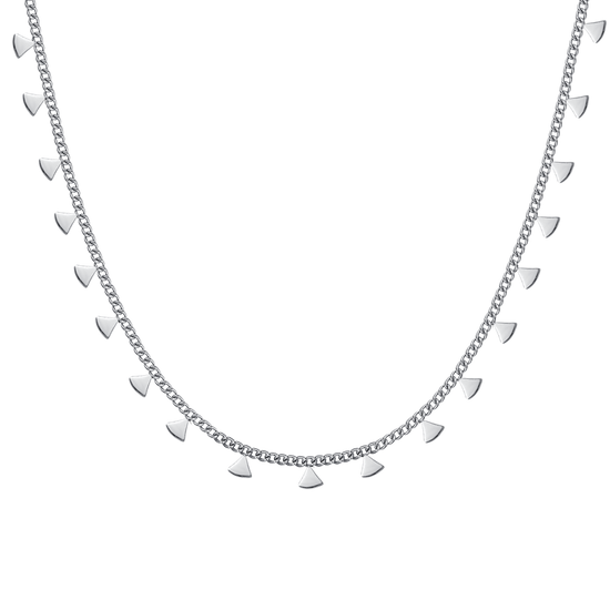 COLLAR DE ACERO PARA MUJER CON TRIÁNGULOS